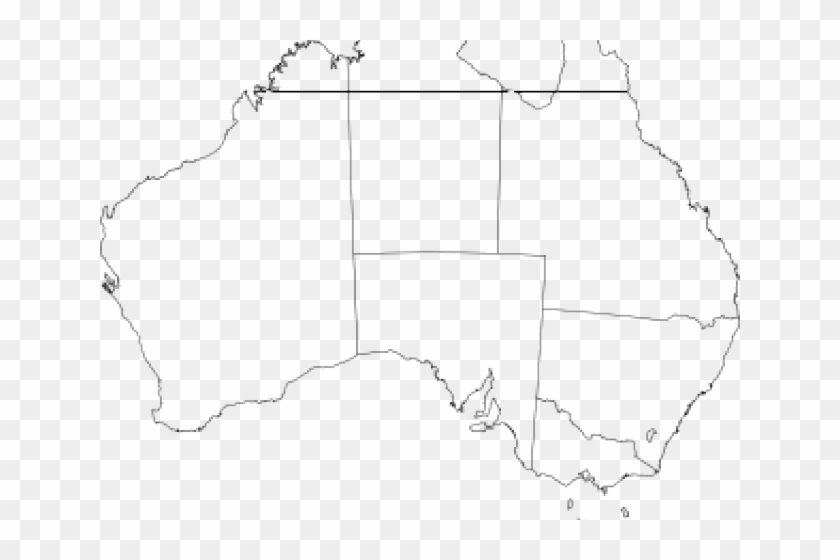 Map Clipart Australia - Blank Map Of Australia - Png Download