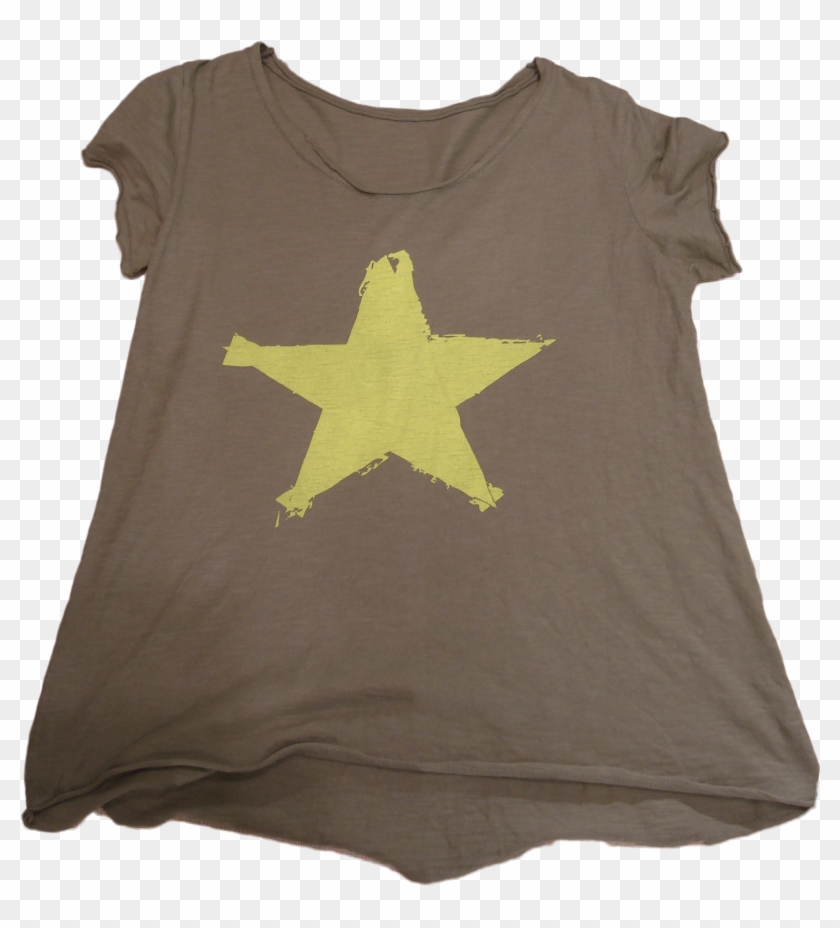 Camiseta Verde Militar Con Estrella Amarilla - Afc Asian Cup Clipart #5372822