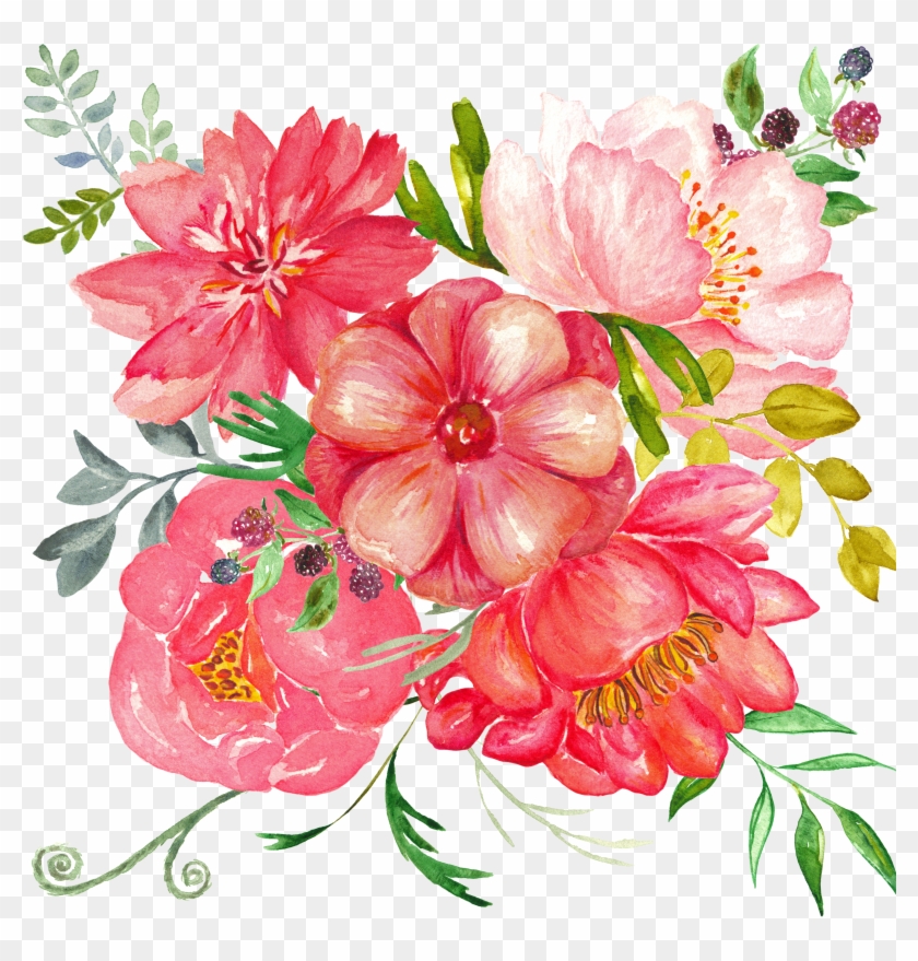 Flores Acuarela Png Clipart #5373672