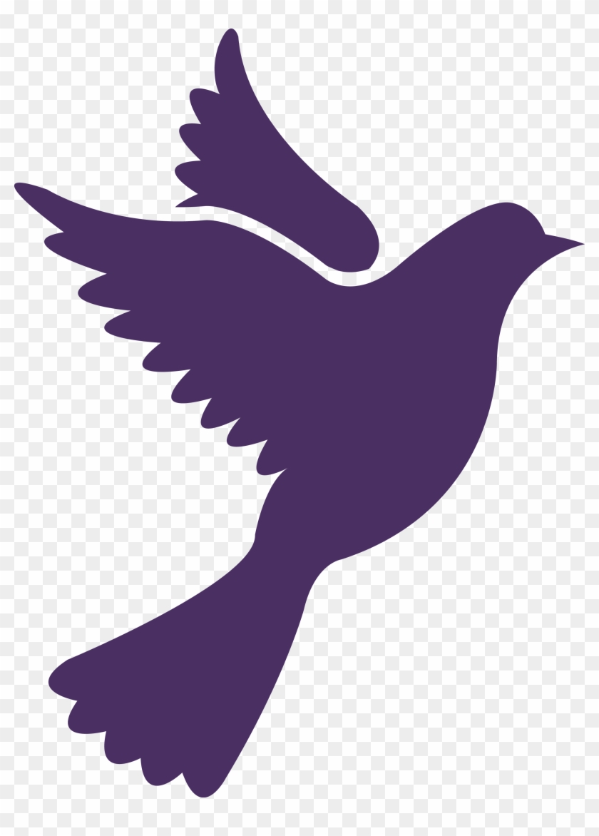 Nuestra Boda Palomas Png - Dove Bird Silhouette Png Clipart