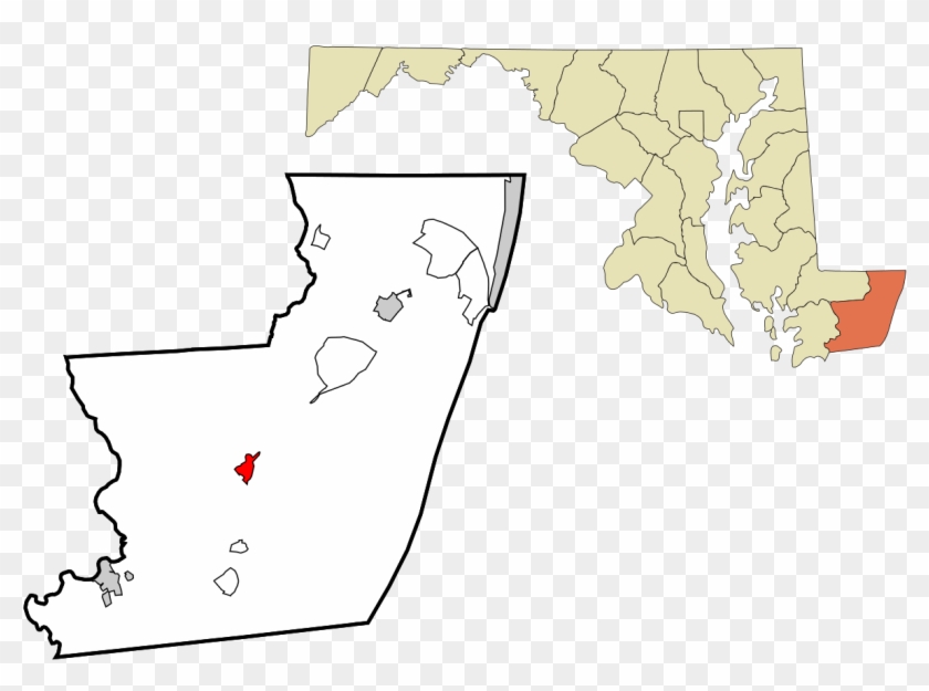 Worcester County Maryland Incorporated And Unincorporated - County Maryland Clipart