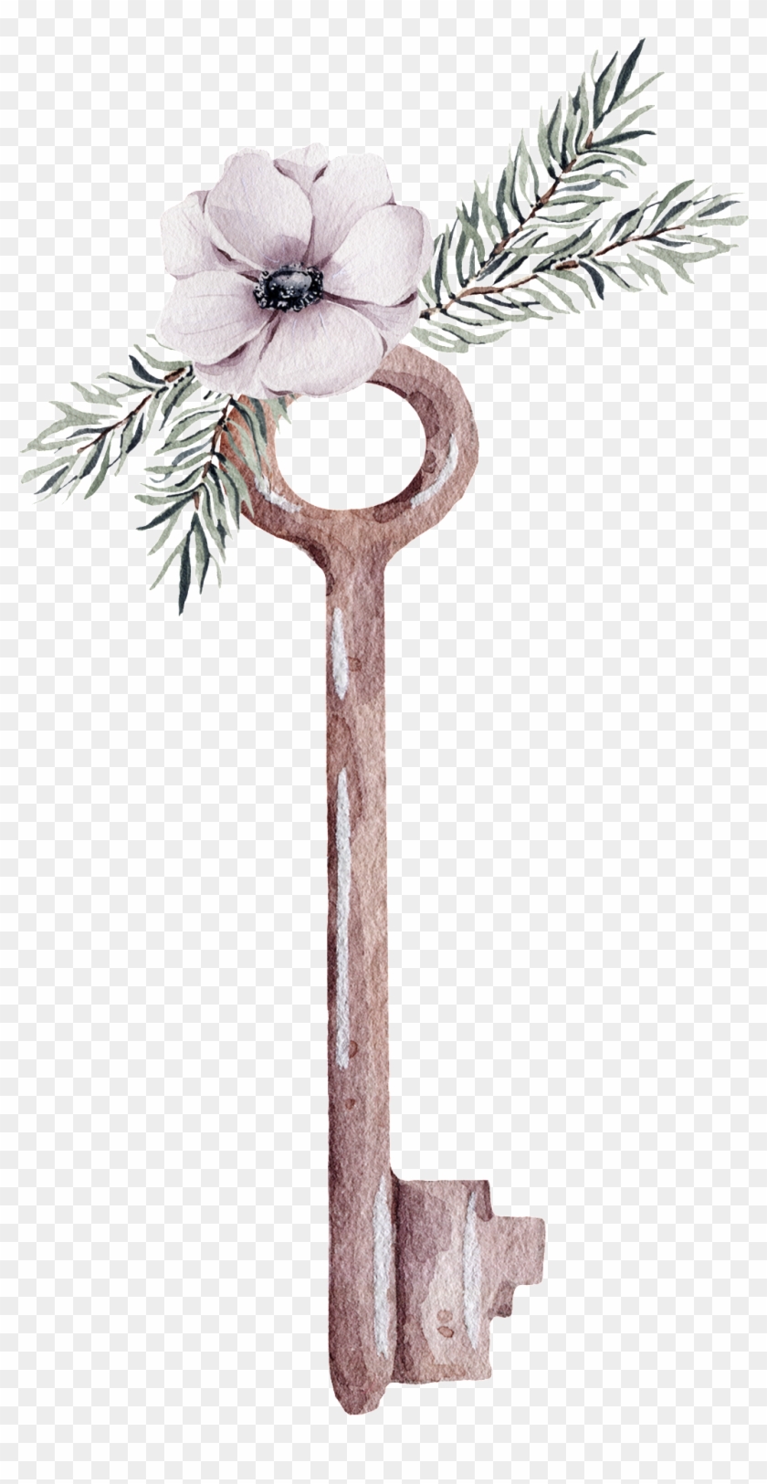 Flor Blanca Llave Transparente Ornamento Png - Cattleya Clipart #5373951