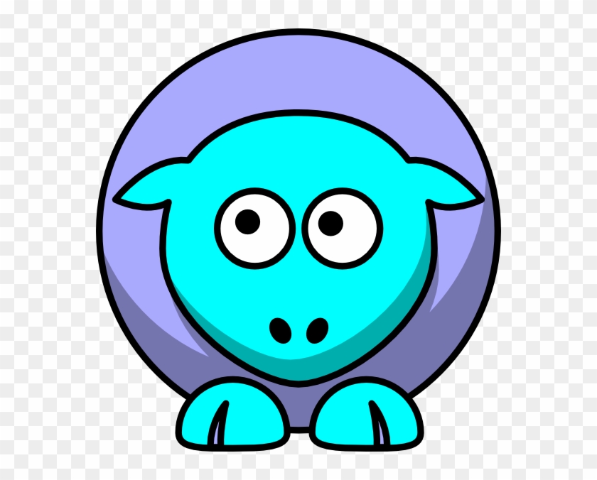Sheep 2 Toned Blues Looking Up To Left Svg Clip Arts - Animal Sounds Song - Png Download #5374224