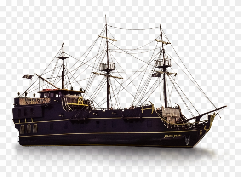 The Black Pearl - Pearl Black Ship Clipart (#5374225) - PikPng