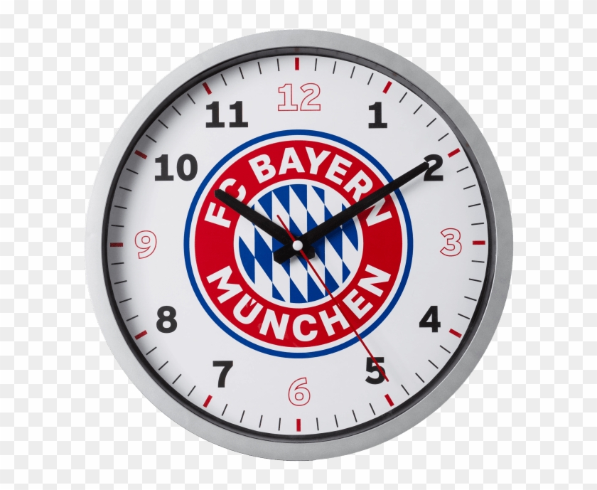 Reloj De Pared Con Escudo - Fc Bayern Logo Clipart #5374498