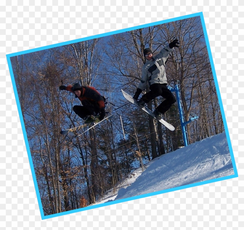 Skier Drawing Down Hill - Snowboarding Clipart