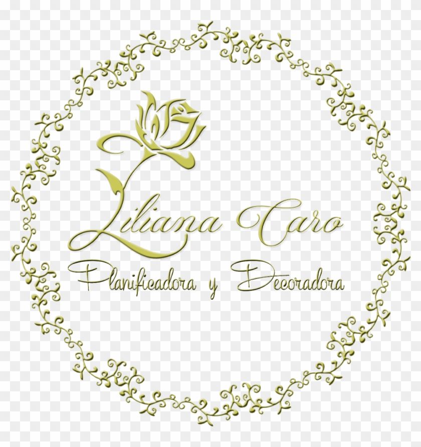 Liliana Caro Decoración Y Planificación De Bodas Y - Round Borders Black And White Clipart