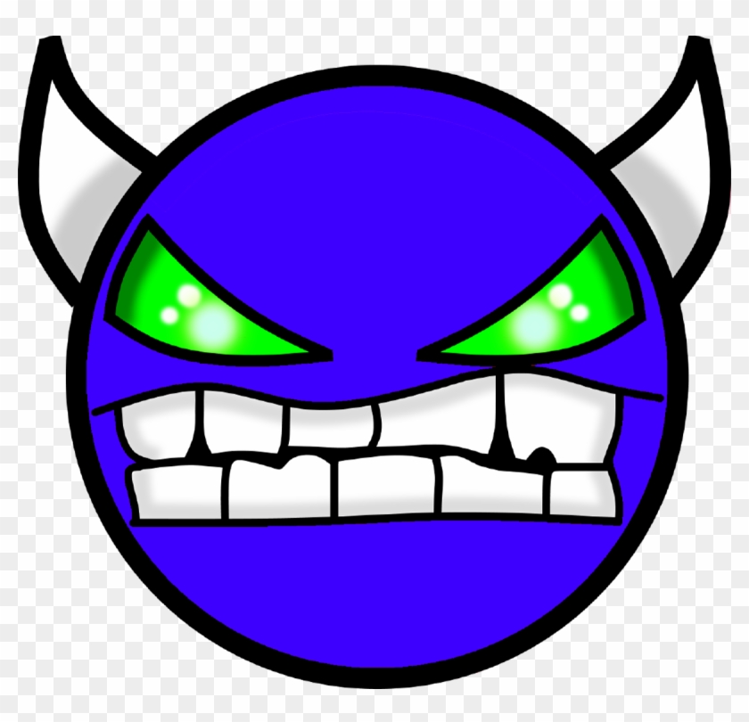 Eqnix Official - Geometry Dash Demon Face Png Clipart #5375361