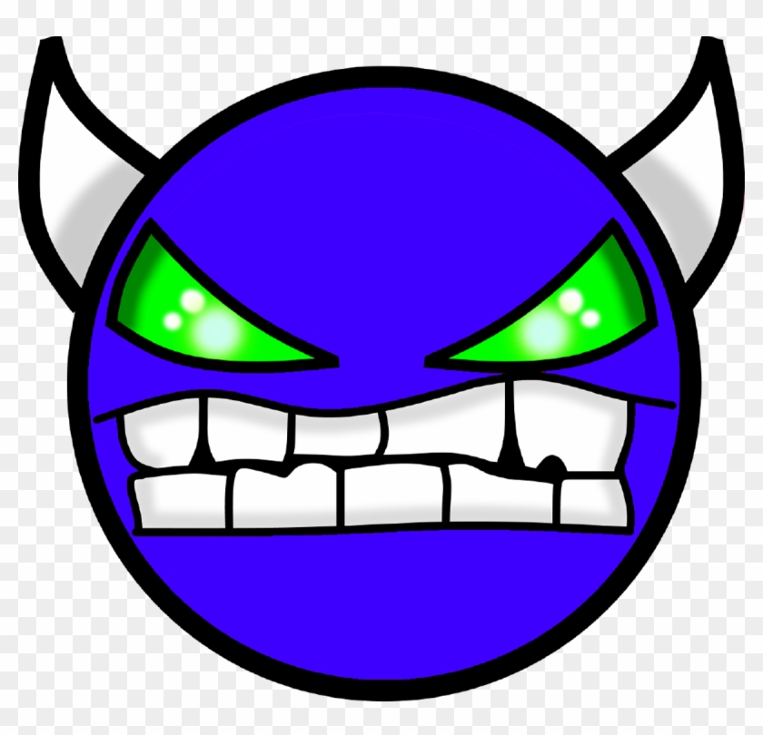 Eqnix Official - Geometry Dash Demon Face Png Clipart
