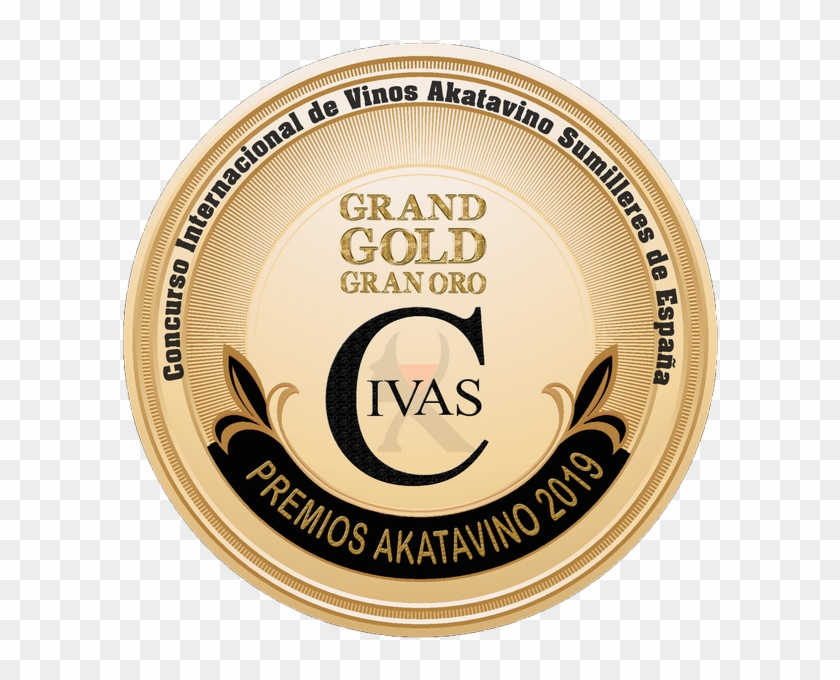 Medalla Gran Civas Oro Grand Gold 2019 © Akatavino - Circle Clipart