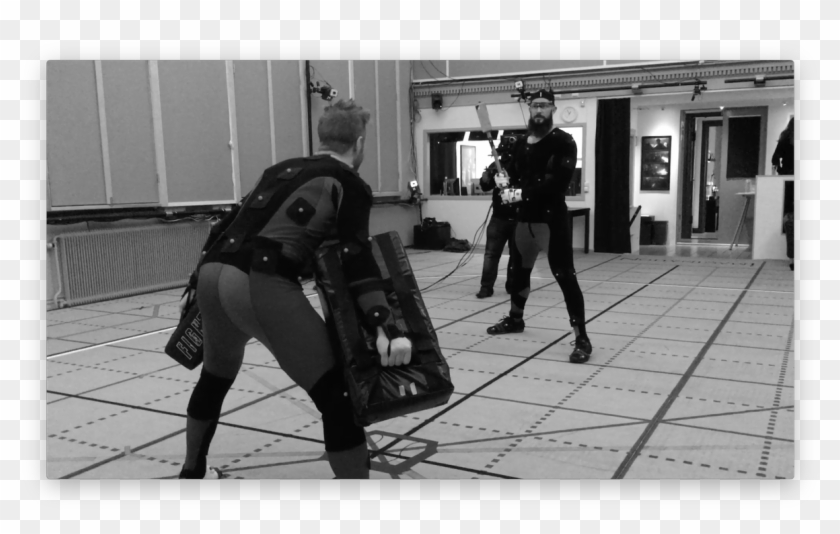 Conan's Stuntman Gets Ready For A Battle In Motion Clipart #5375674