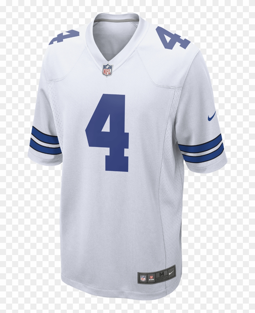 Nike Nfl Dallas Cowboys Men's Football Home Game Jersey - Dak Prescott Jersey White Clipart #5376005