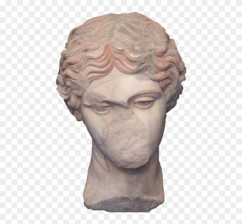 My Edit Transparent Transparencies Marble Statue Head - Vaporwave Statue Png Transparent Clipart #5376135