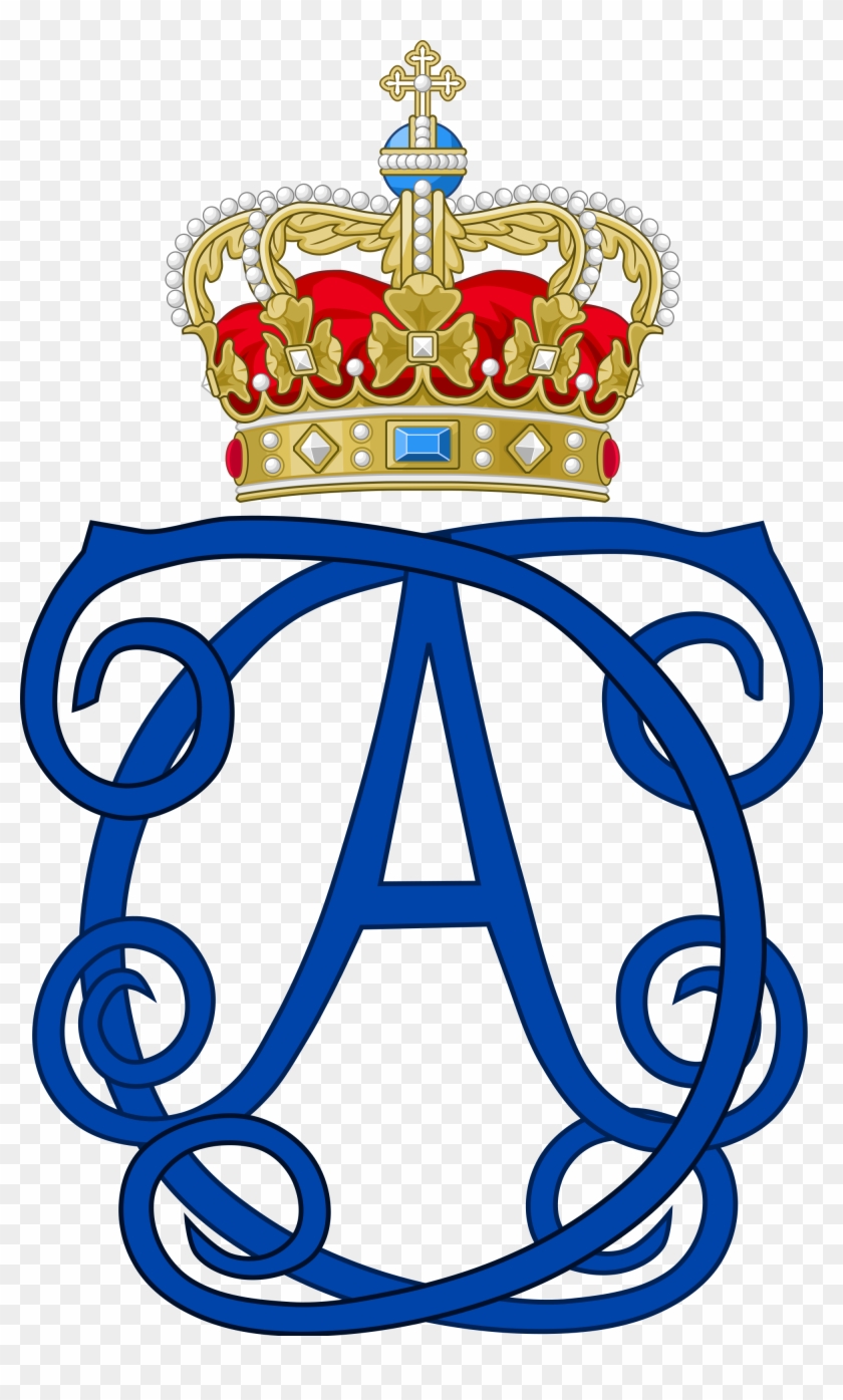 File Of Queen Charlotte Amalie Denmark Svg - D Royal Monogram Clipart