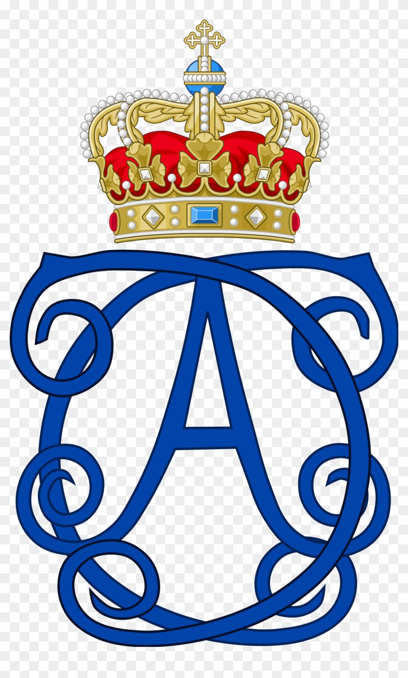 File Of Queen Charlotte Amalie Denmark Svg - D Royal Monogram Clipart