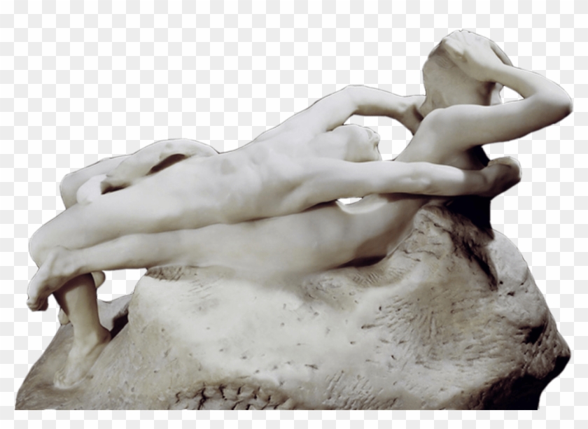 Love Fleeing - Rodin Faun And Nymph Clipart #5376647