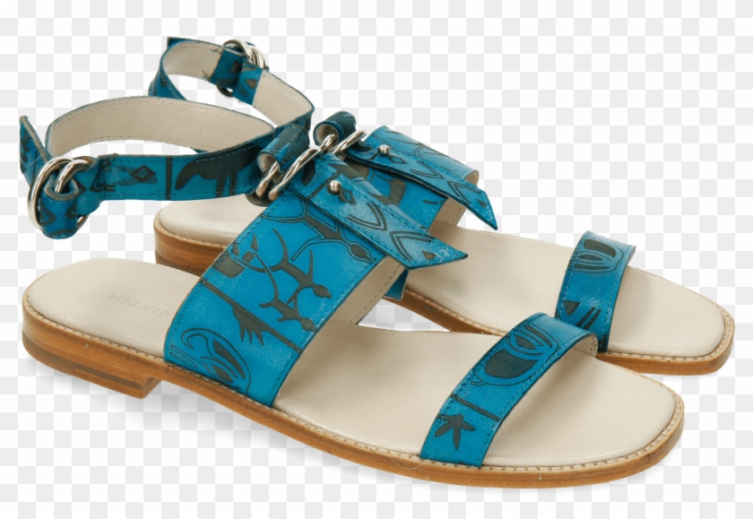 Sandals Elodie 5 Venice Turquoise - Sandal Clipart #5377041