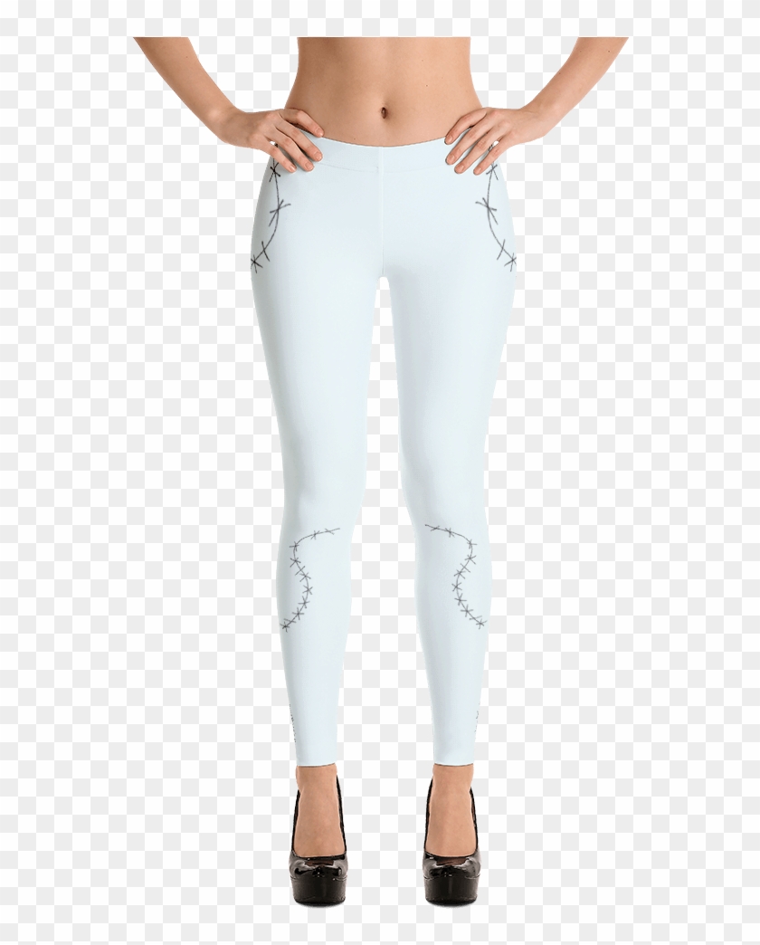 Sally Nightmare Before Christmas Stitched Blue Costume - Leggings Clipart