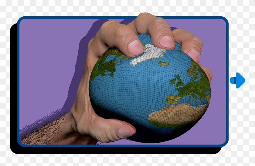 The Challenge Of This Digital Sculpture Was That My - Globe Clipart