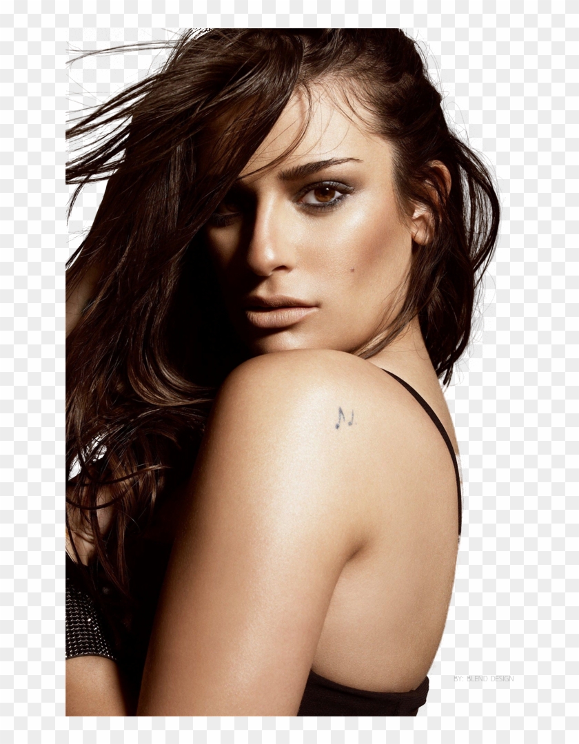 Lea Michele - Celebrity Music Note Tattoos Clipart