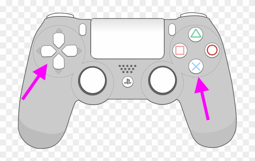 Now Browse To The Tv Icon And Watch Everything - Cartoon Ps4 Controller Drawing Clipart