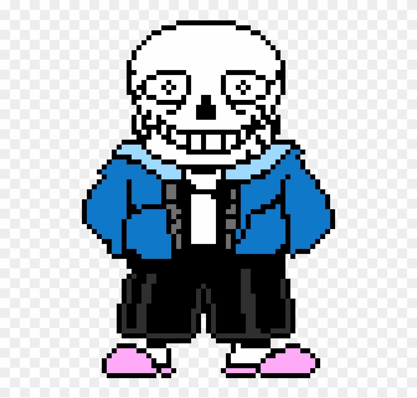 Sans With Byakugan - Sans Pixel Art Clipart #5379259
