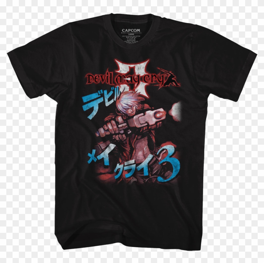 Dmc 3 T-shirt - Capcom Devil May Cry Shirt Clipart #5379400