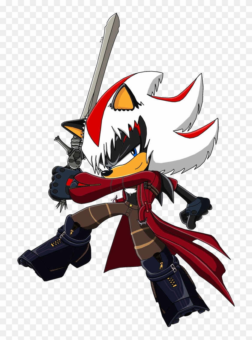 Devilmay Cry Is Wannabe Sonic - Shadow The Hedgehog Dante Clipart #5379757