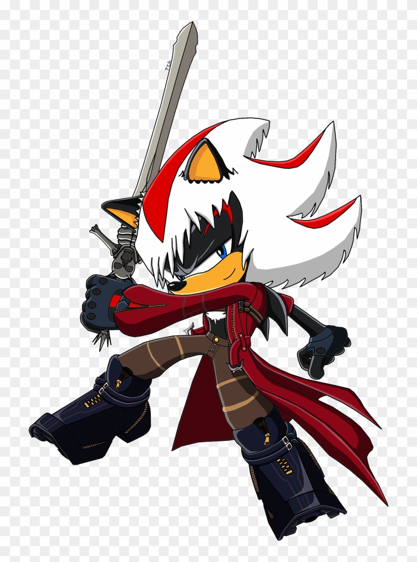 Devilmay Cry Is Wannabe Sonic Shadow The Hedgehog Dante Clipart 5379757 Pikpng
