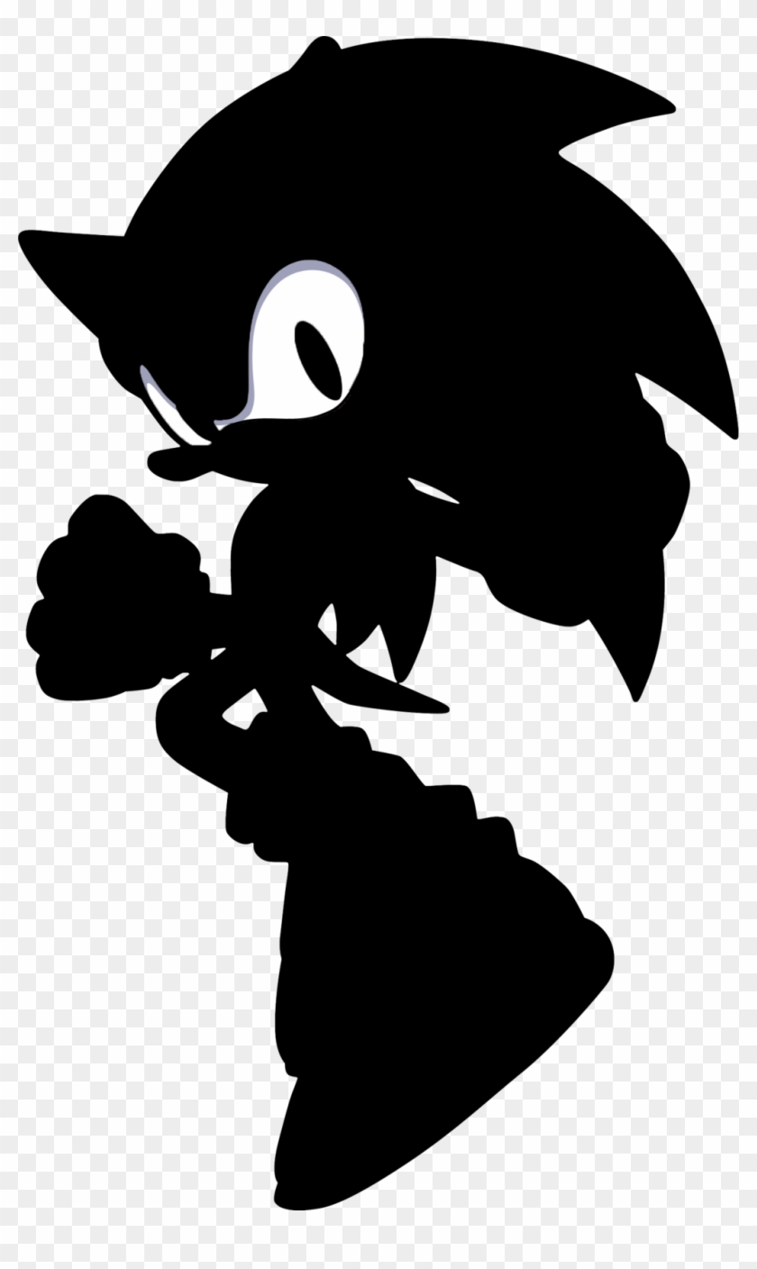 Sonic Silhouette - Video Game Characters Silhouette Clipart #5379960