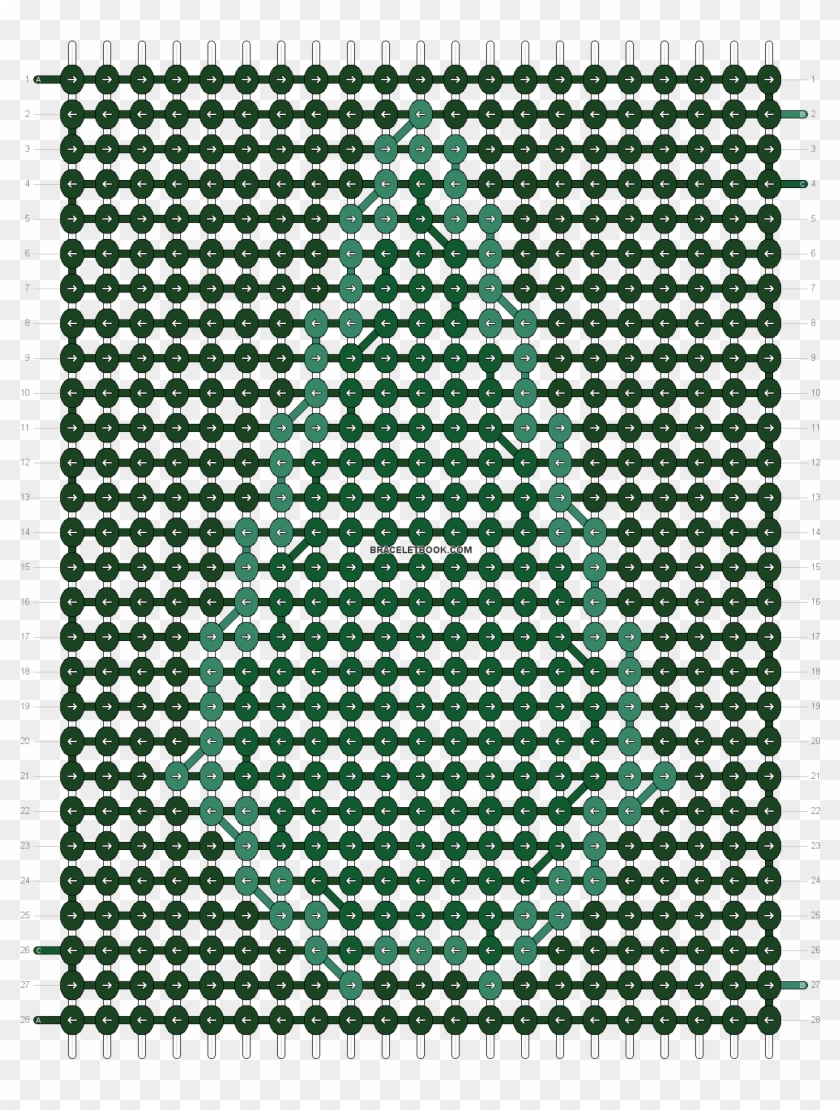 Alpha Pattern - Alpha Nike Friendship Bracelet Pattern Clipart