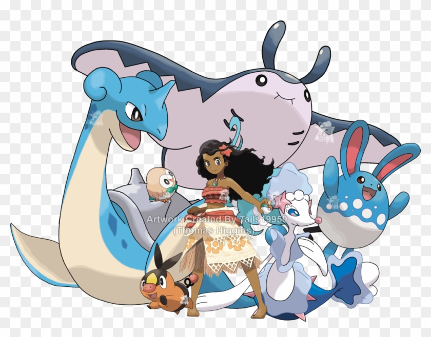 Pokemon Team Clipart > > 480,25kb - Moana Pokemon - Png Download #5380251