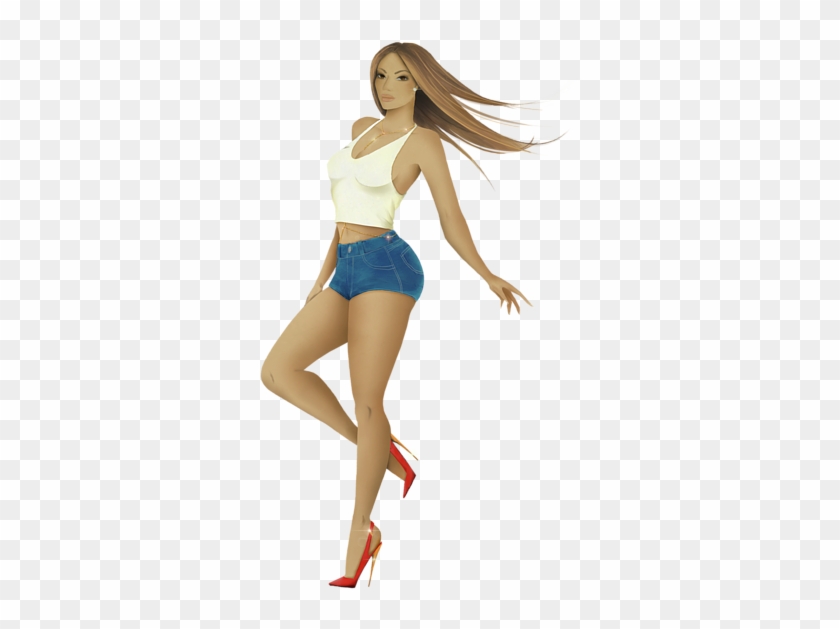 Bleed Area May Not Be Visible - Girl Clipart