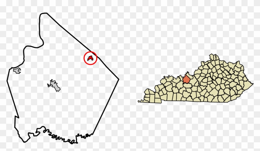 Kentucky Map By Zip Code Irvington Kentucky - Map Of Kentucky Counties Clipart #5381391