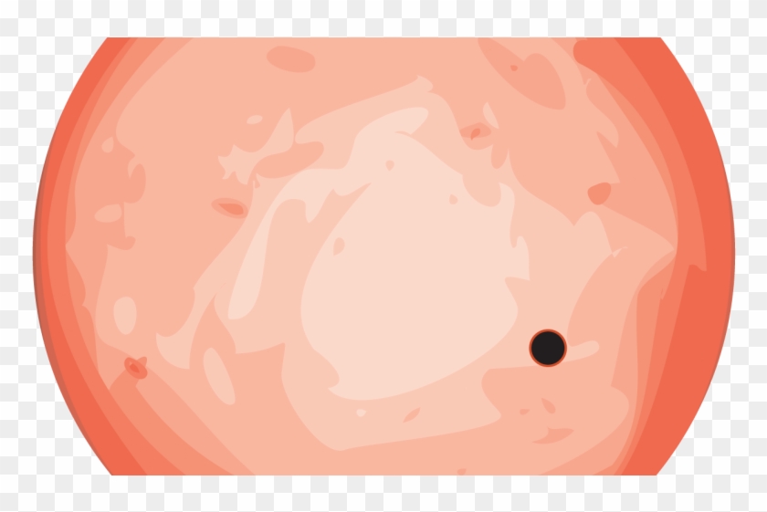 This Cartoon Shows The Transiting Planet Gj 1132b To - Circle Clipart #5381512
