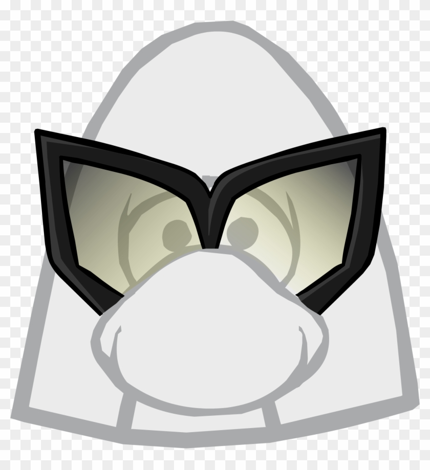 Black Mask Clothing Icon Id - Club Penguin Earth Hat Clipart