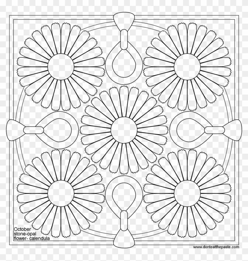 Some Gift Ideas In Opal - Dont Eat The Paste Flower Stone August Coloring Pages Clipart #5381676