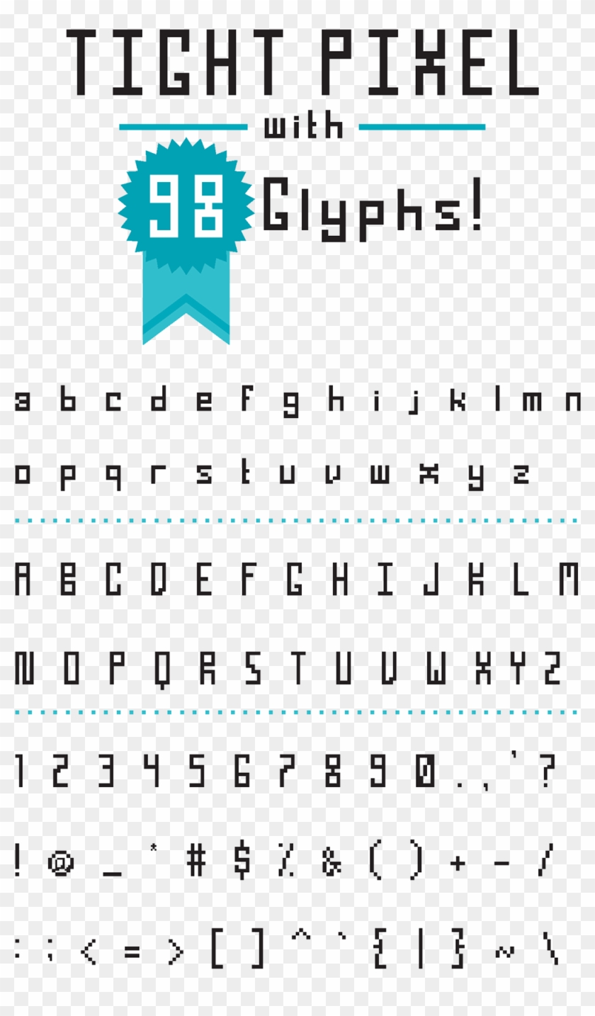 Tight Pixel Font Free Download - Letters Font Pixel Free Clipart #5381709