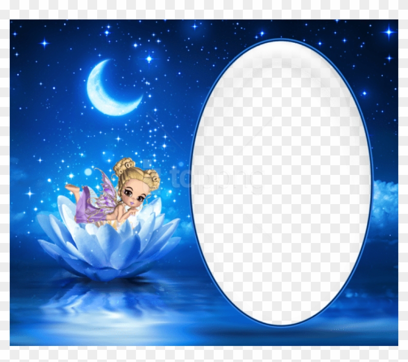 Free Png Cute Night Fairy Transparent Kidsframe Background - Lotus Flower In Space Clipart #5382343