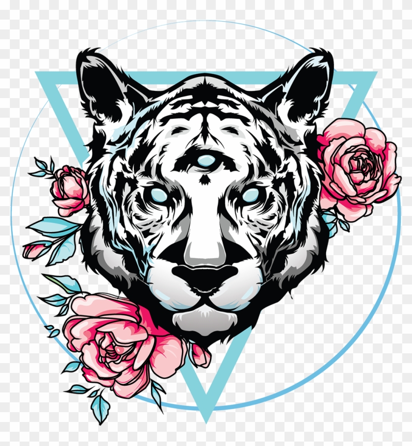 Logo For Tattoo Studio "tihaya Tattoo" On Behance Tattoo - Тигр С Тремя Глазами Clipart #5382466