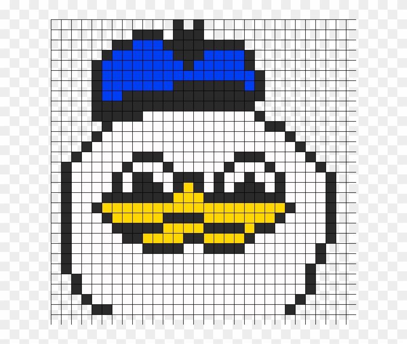 Uncle Dolan Perler Bead Pattern / Bead Sprite - Happy Face Pixel Art Clipart