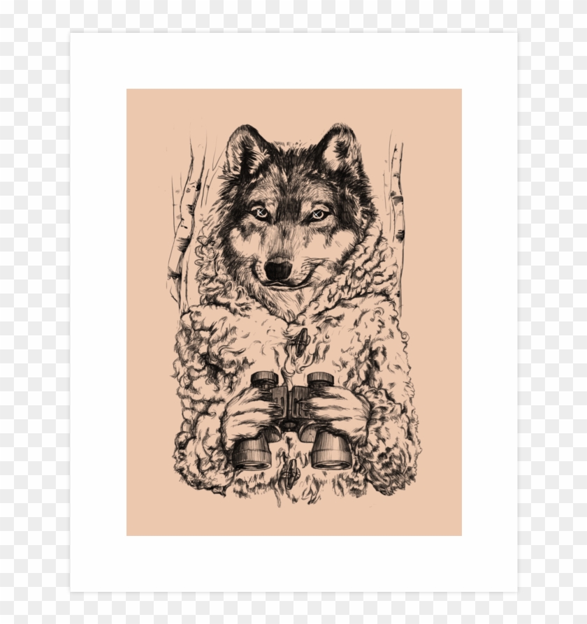 A Wolf In Sheeps Clothing Art Print - Wolf In Sheep's Clothing Optical Illusion Clipart