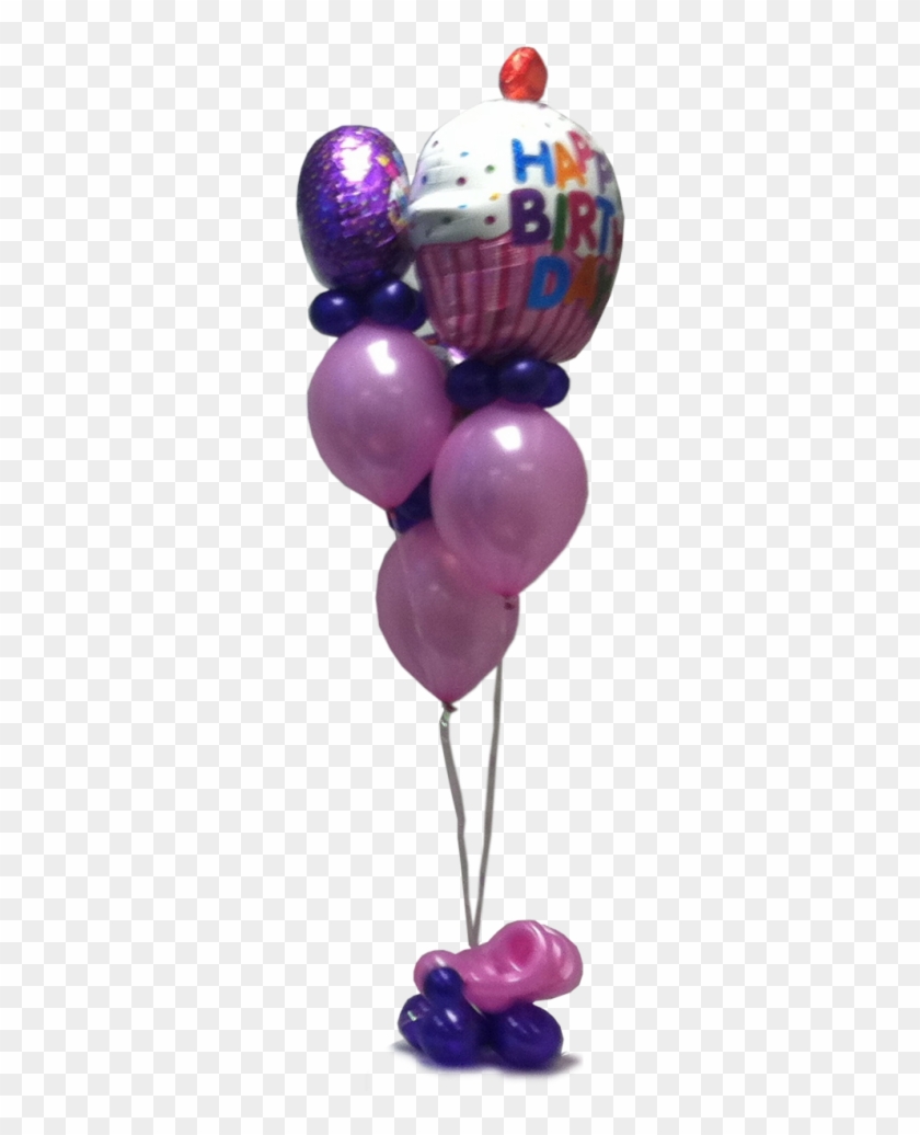 Cupcake Centerpiece Birthday Centerpiece - Balloon Centerpieces Png Clipart #5383788