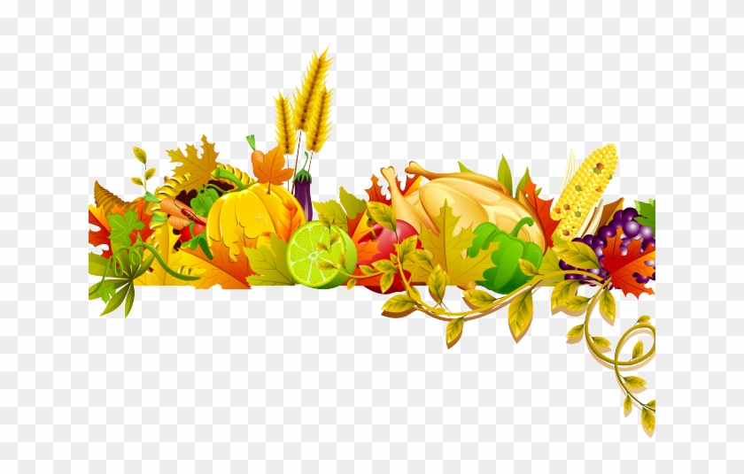 Cornucopia Clipart Centerpiece - Transparent Thanksgiving Clip Art - Png Download #5384496