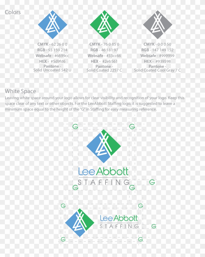 Logo, Fonts, Colors For Lee Abbott Staffing - Triangle Clipart #5385946