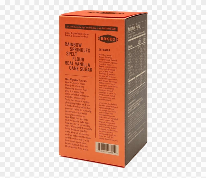 Vanilla Sprinkle Snack Cake - Box Clipart #5386885
