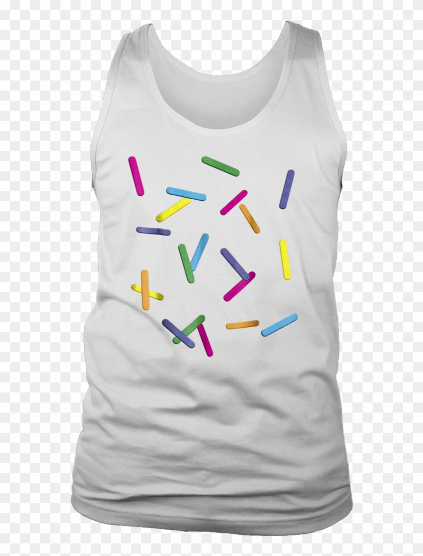 Rainbow Sprinkles Ice Cream Simple T Shirt Costume - Shirt Clipart