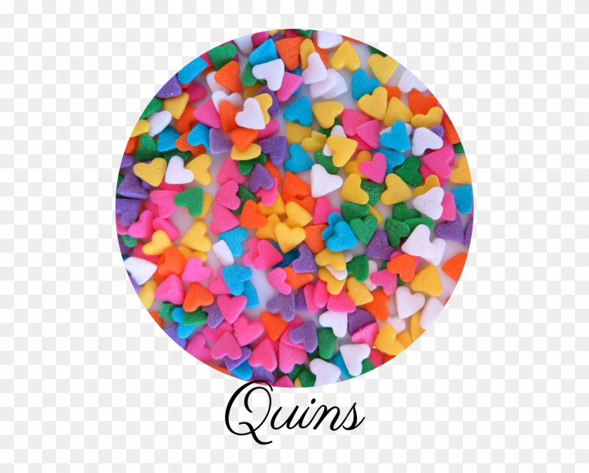 Heart Quin Sprinkles-01 - Circle Clipart #5387038