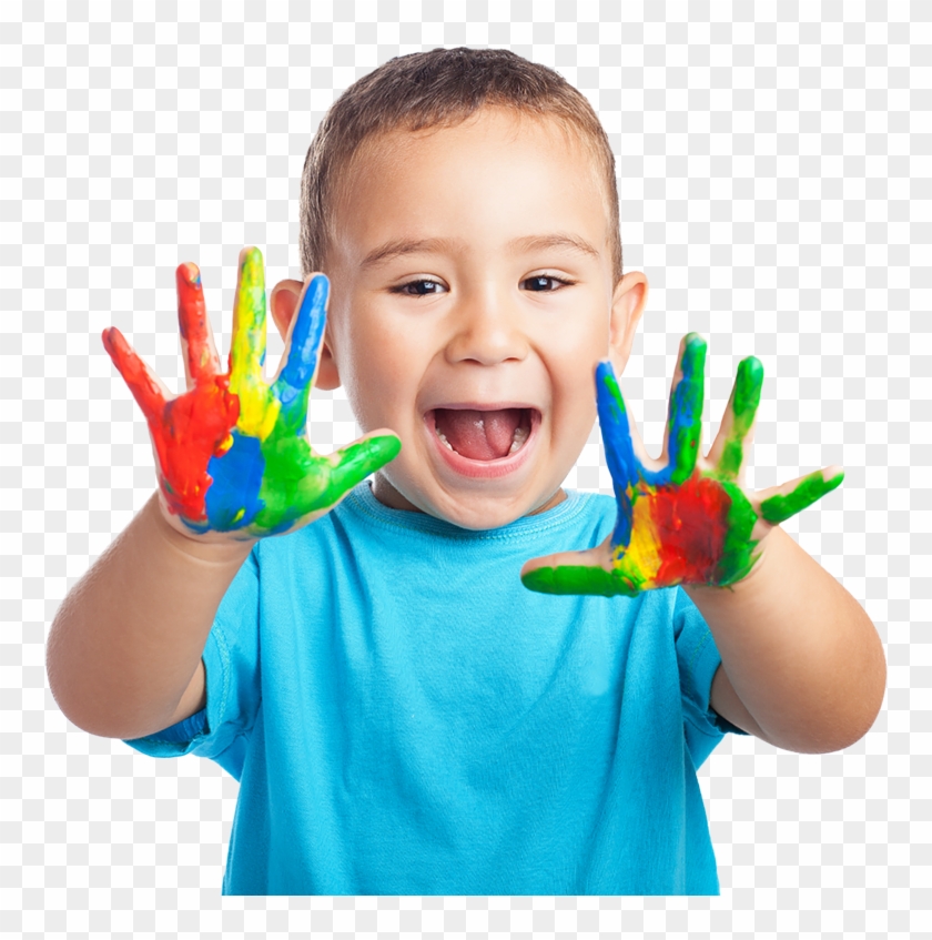 Child Painted Hands Clipart #5387096