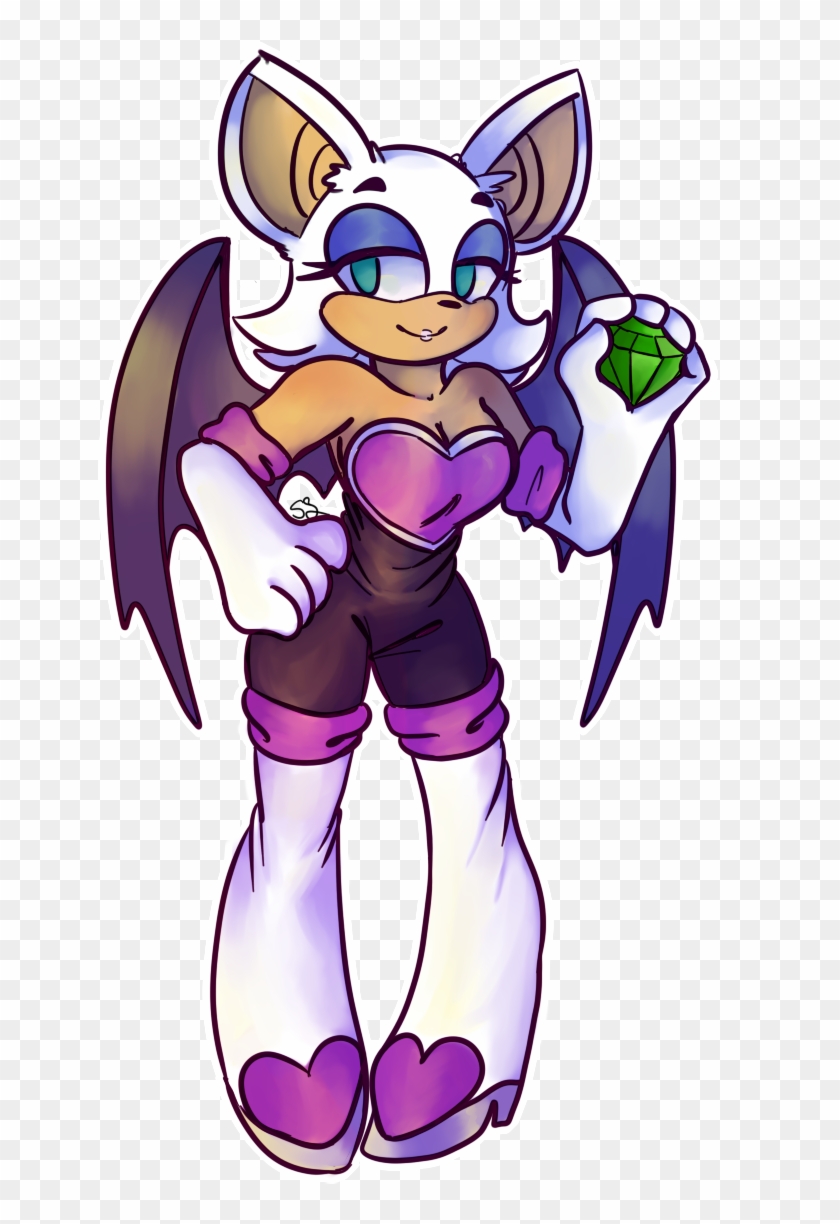 Rouge The Bat - Cartoon Clipart